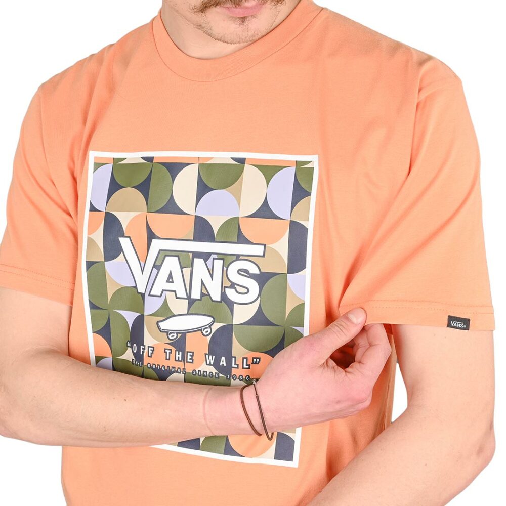 Vans Classic Print Box S/S T-Shirt - Copper Tan/White