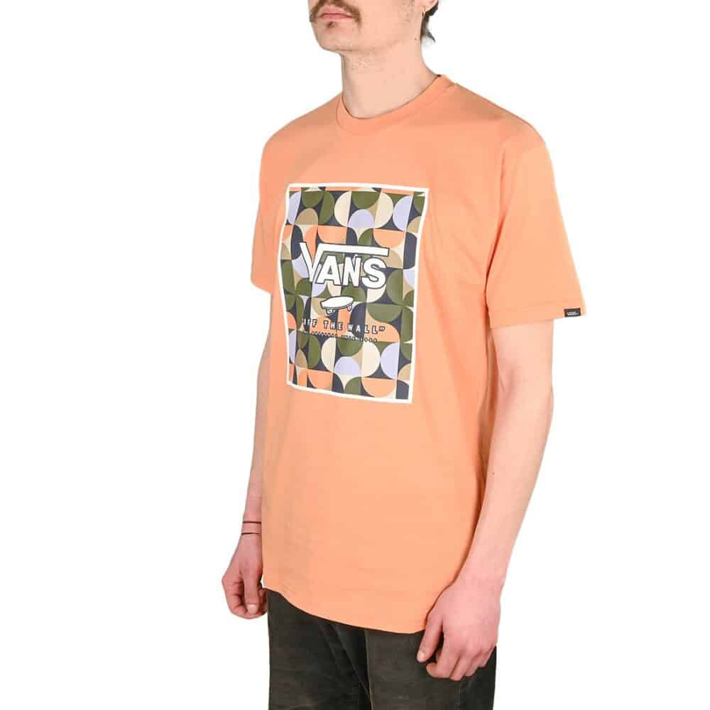 Vans Classic Print Box S/S T-Shirt - Copper Tan/White