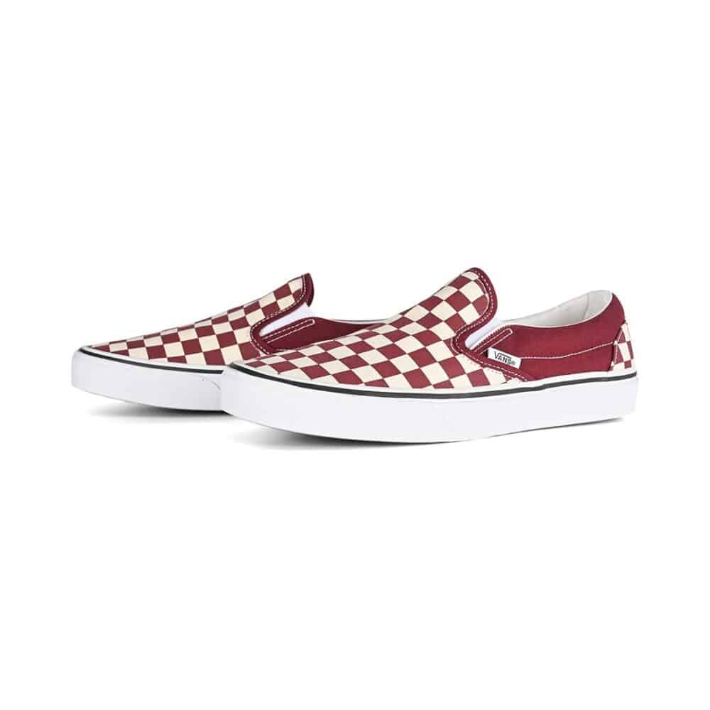 Vans Classic Slip-On Skate Shoes - Black/Mono Checkerboard