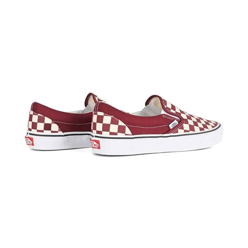 Vans Classic Slip-On Skate Shoes - Black/Mono Checkerboard