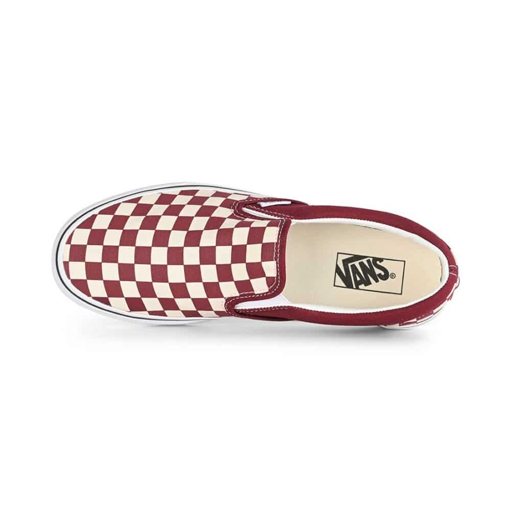 Vans Classic Slip-On Skate Shoes - Checkerboard Port Royale