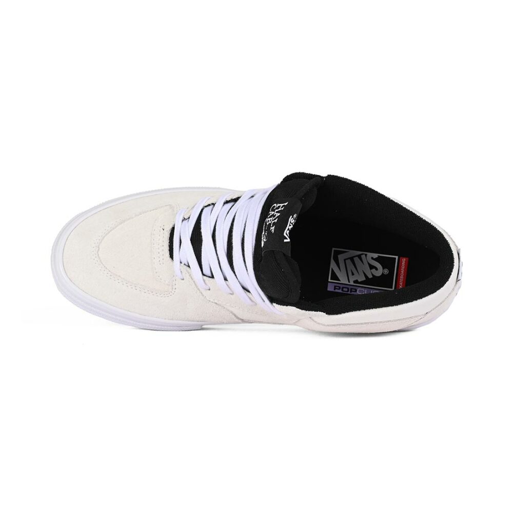 Vans Half Cab Skate Shoes - White/Black