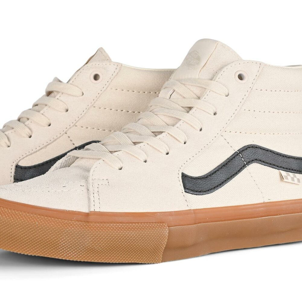 Vans Sk8-Hi Skate Shoes - Birch/Gum