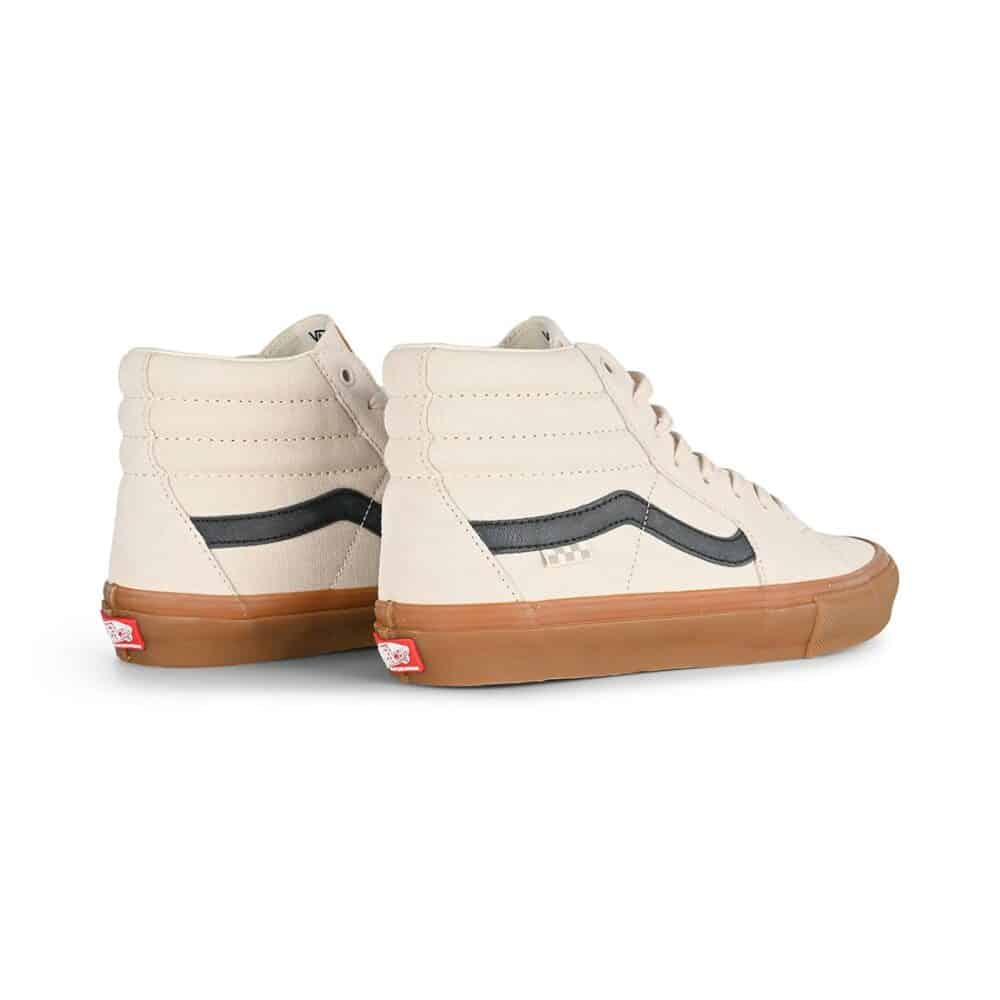 Vans Sk8-Hi Skate Shoes - Birch/Gum