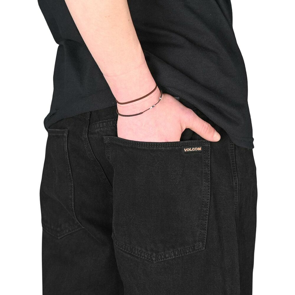 Volcom Billow Tapered Denim Jeans - Black
