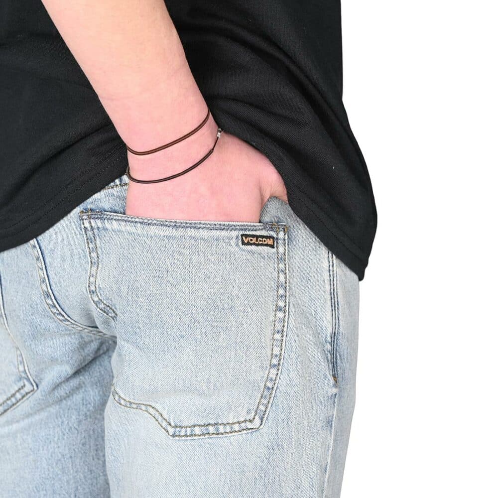 Volcom Vorta Slim Straight Jeans - Heavy Worn Faded