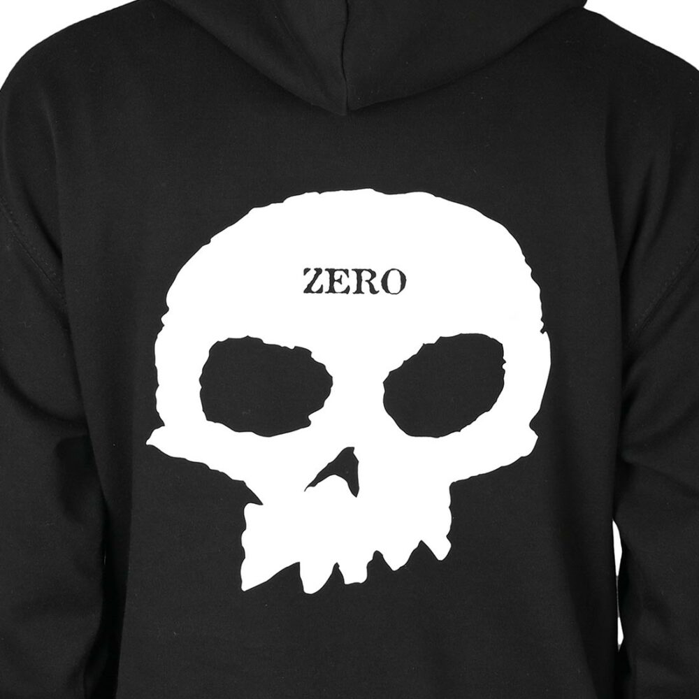 Zero Big Skull Pullover Hoodie - Black/White