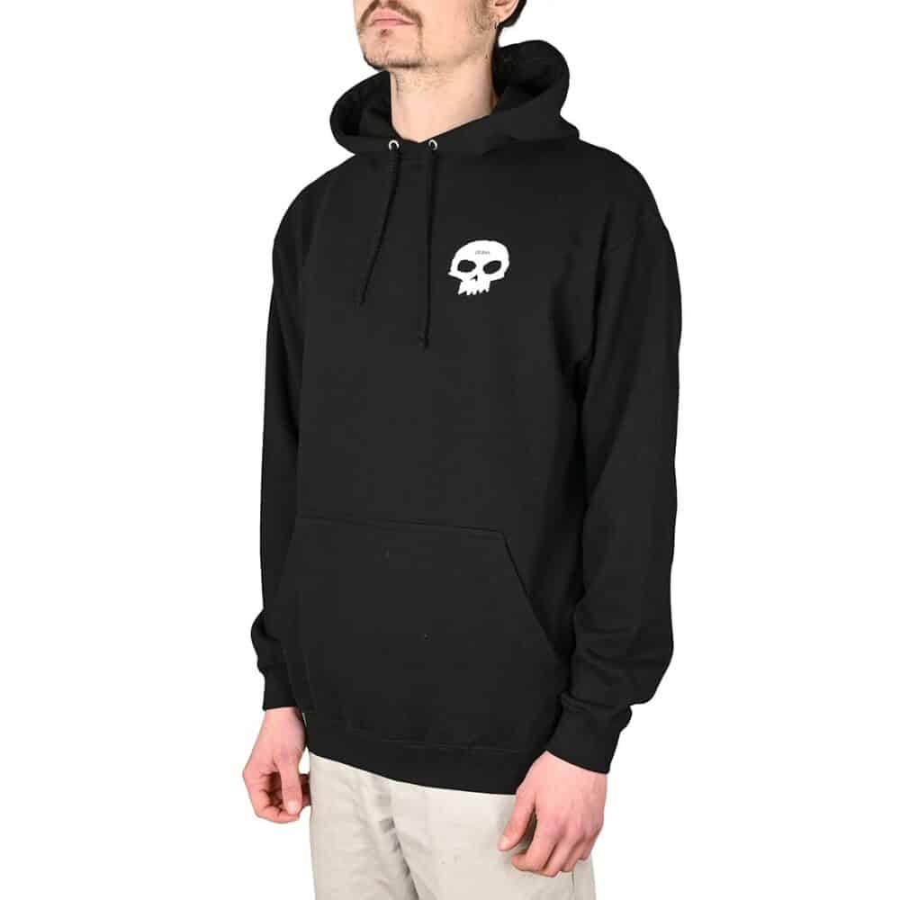 Zero Big Skull Pullover Hoodie - Black/White