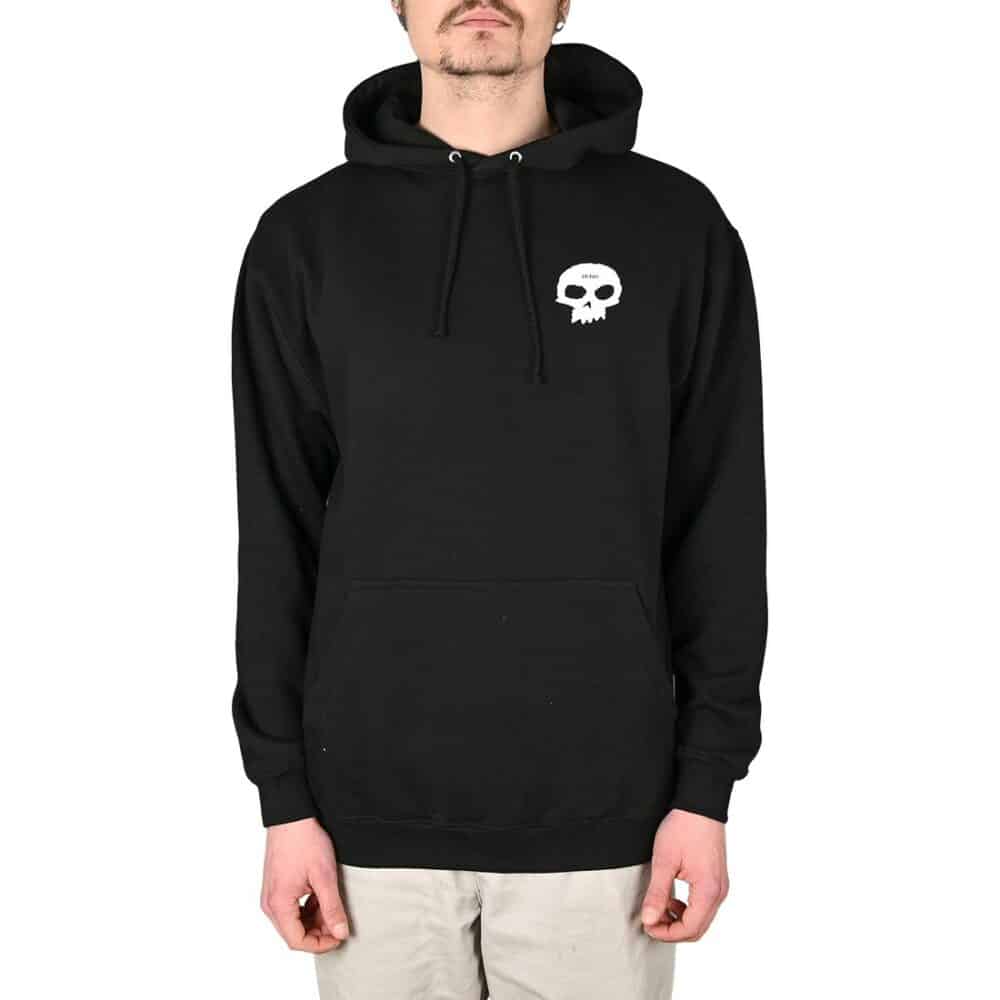 Zero Big Skull Pullover Hoodie - Black/White