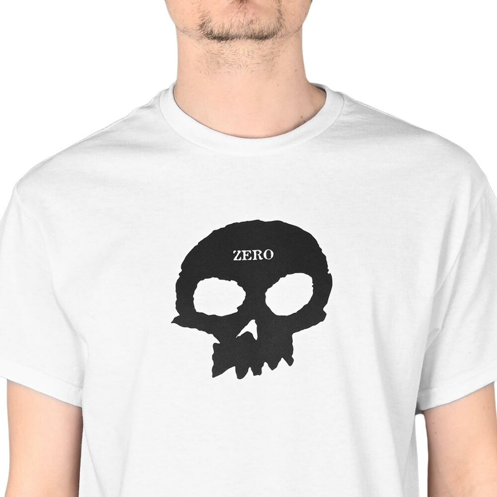 Zero Single Skull S/S T-Shirt - White/Black