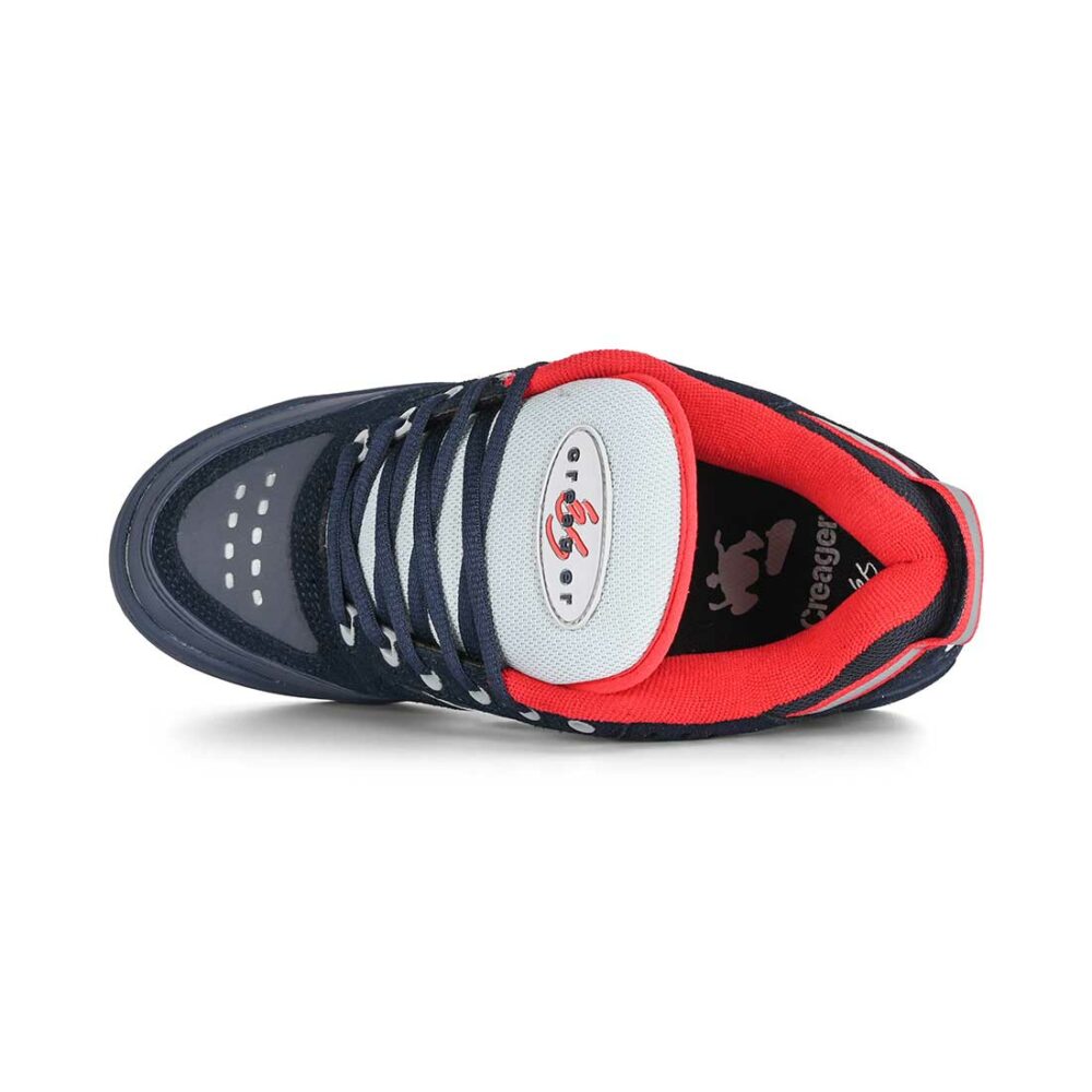 eS Creager Skate Shoes - Navy/Grey/Red