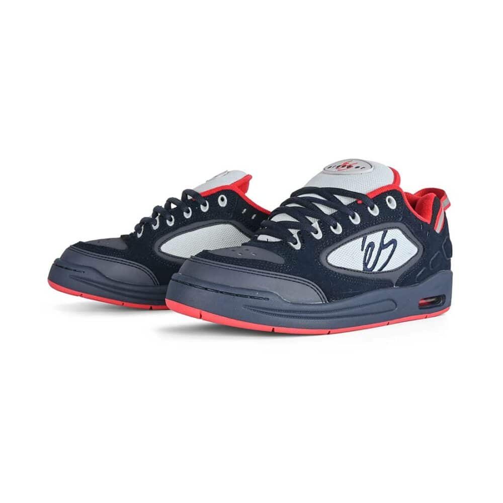 eS Creager Skate Shoes - Navy/Grey/Red