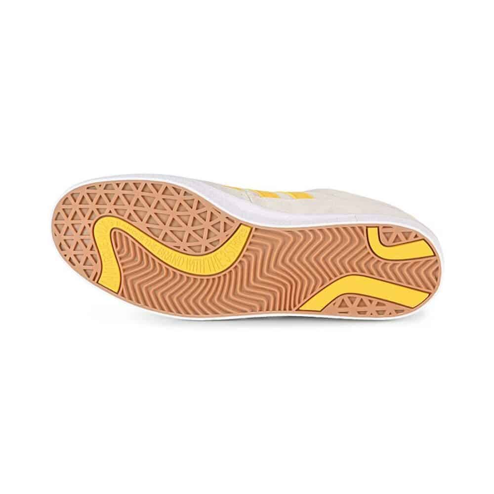 Adidas Puig Indoor Skate Shoes - Crystal White/Bold Gold/Cloud White