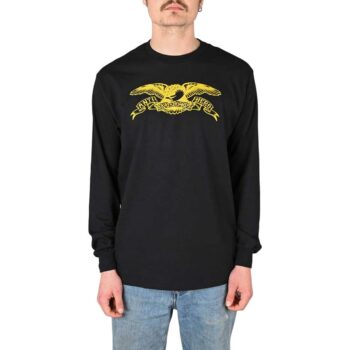 Anti Hero Basic Eagle L/S T-Shirt - Black/Gold