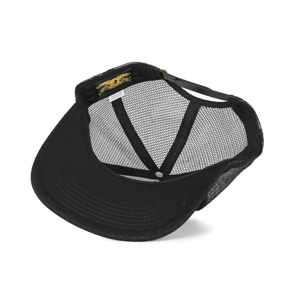 Anti Hero Basic Eagle Mesh Back Trucker Cap - Black/Black