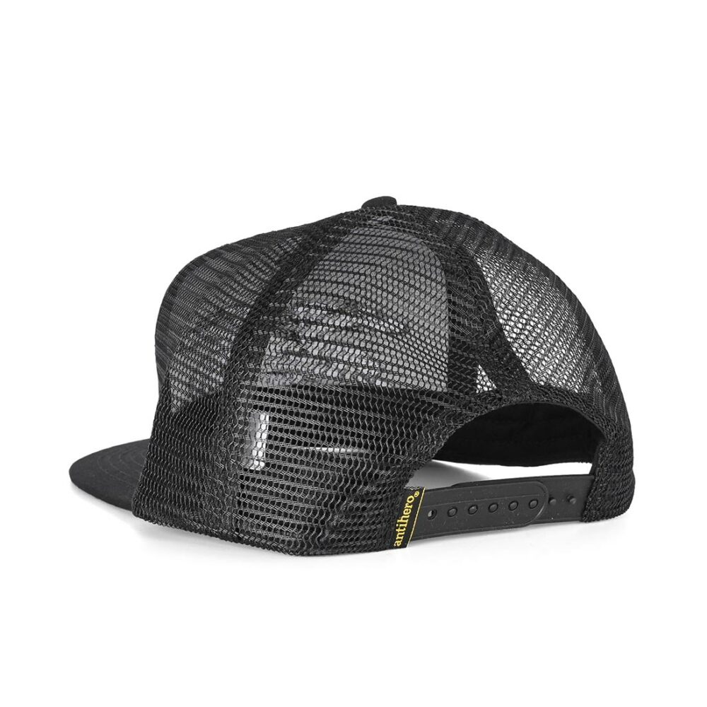 Anti Hero Basic Eagle Mesh Back Trucker Cap - Black/Black