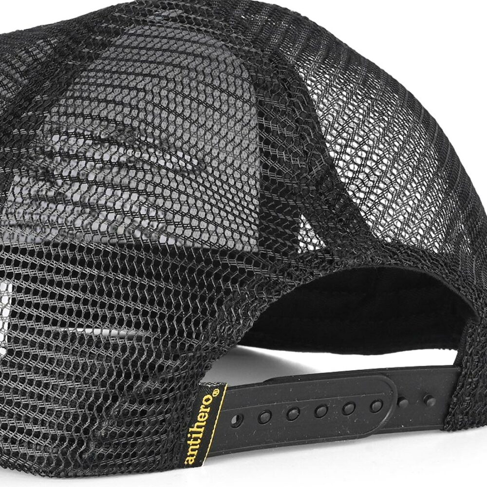 Anti Hero Basic Eagle Mesh Back Trucker Cap - Black/Black