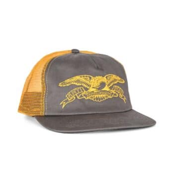 Anti Hero Basic Eagle Mesh Back Trucker Cap - Grey/Gold