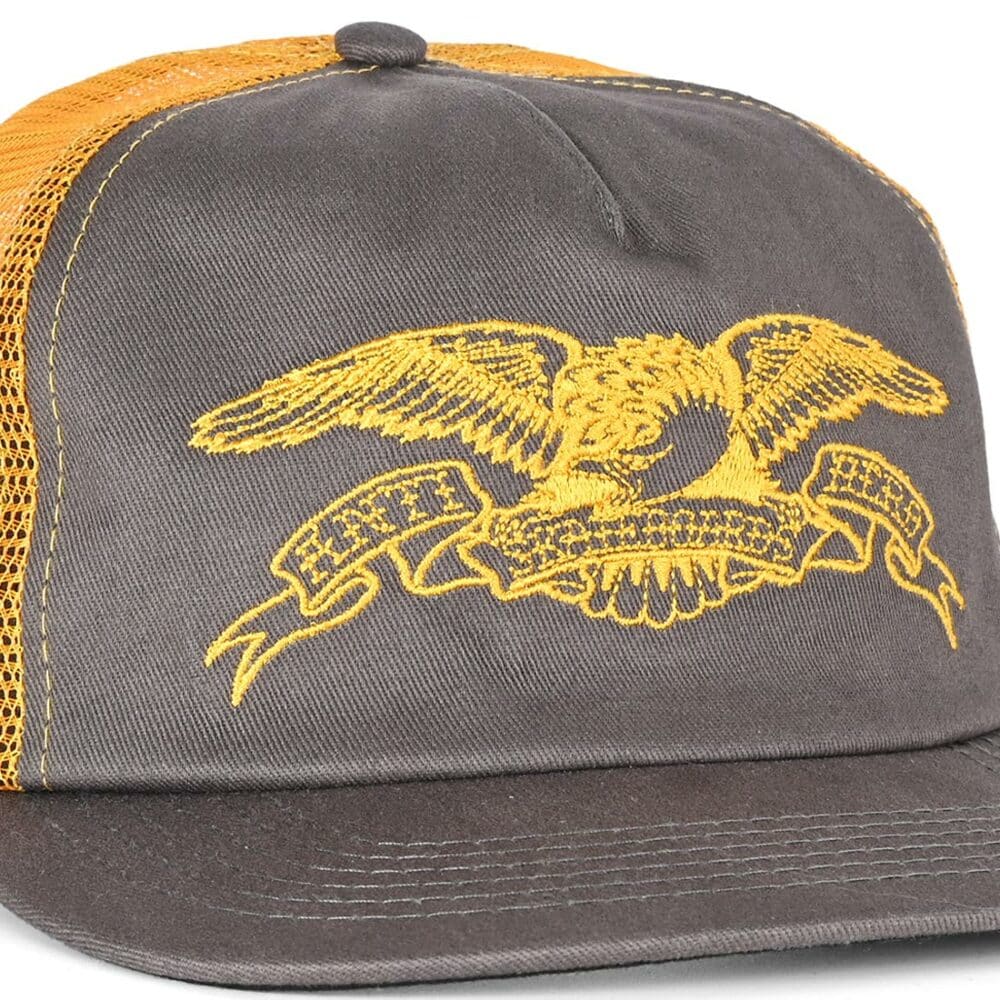 Anti Hero Basic Eagle Mesh Back Trucker Cap - Grey/Gold