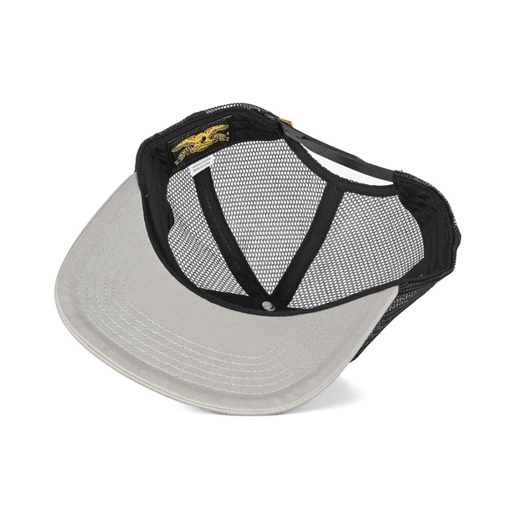 Anti Hero Basic Pigeon Mesh Back Trucker Cap - Silver/Black