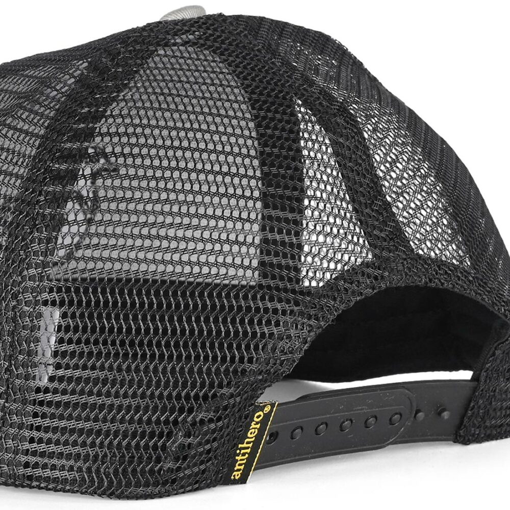 Anti Hero Basic Pigeon Mesh Back Trucker Cap - Silver/Black