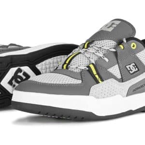 DC Construct Skate Shoes - White/Grey/Yellow