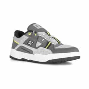 DC Construct Skate Shoes - White/Grey/Yellow