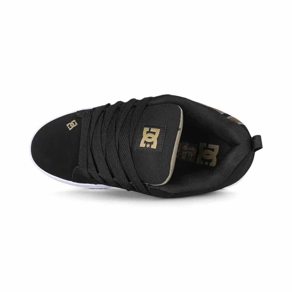 DC Court Graffik Skate Shoes - Black/Black/Green