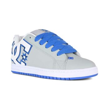 DC Court Graffik Skate Shoes - Grey/Blue/White