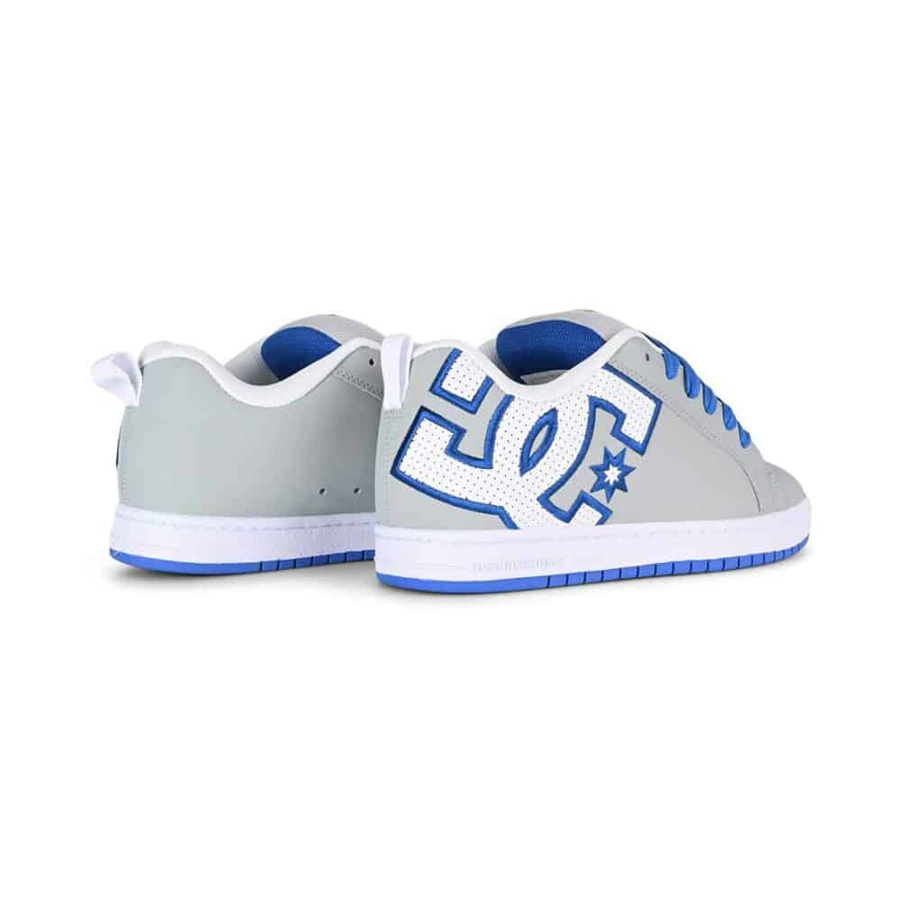 DC Court Graffik Skate Shoes - Grey/Blue/White