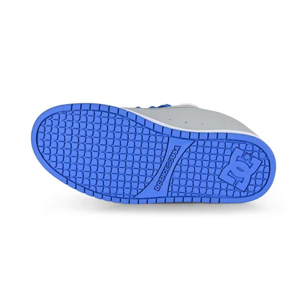 DC Court Graffik Skate Shoes - Grey/Blue/White