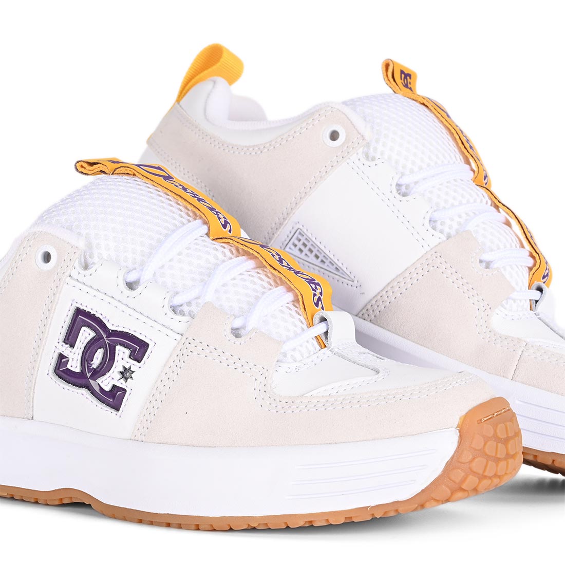 DC Lynx OG Skate Shoes White Purple Supereight