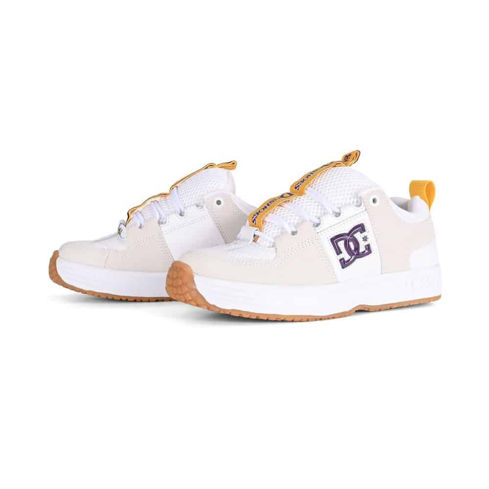 DC Lynx OG Skate Shoes - White/Purple