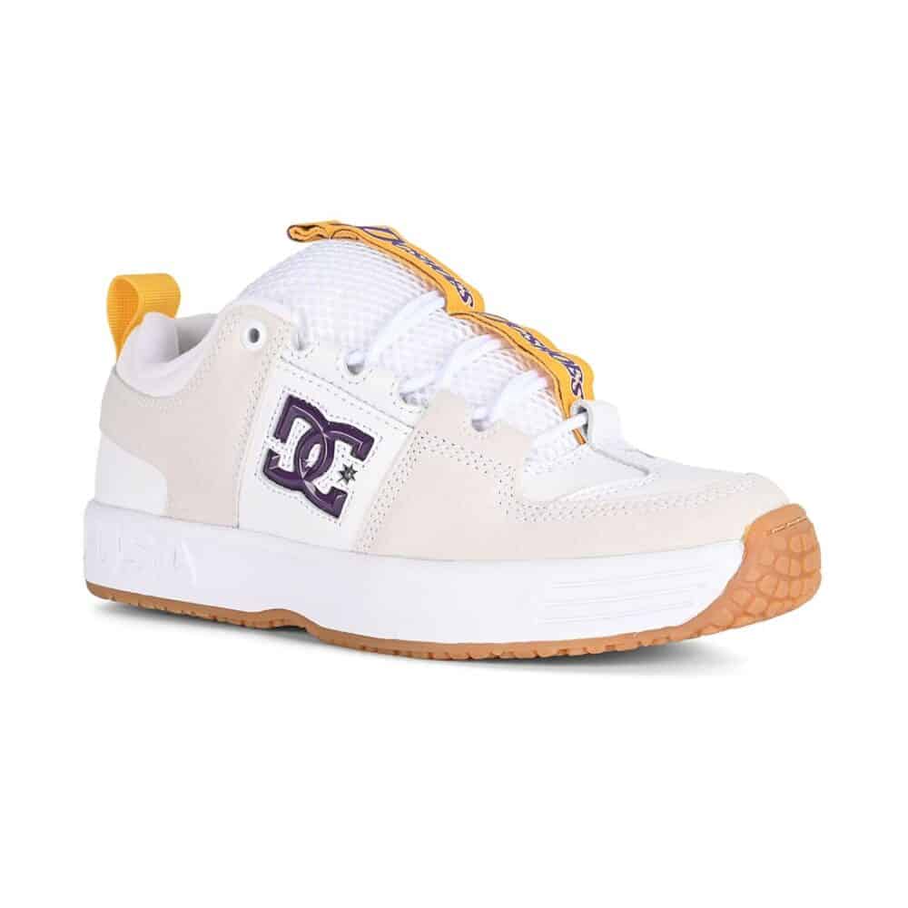 DC Lynx OG Skate Shoes - White/Purple