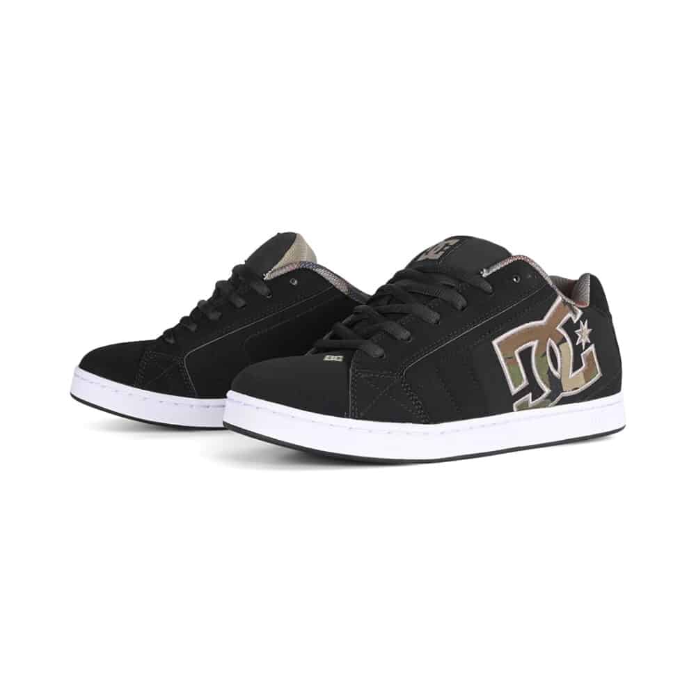 DC Net Skate Shoes - Black/Green/Black