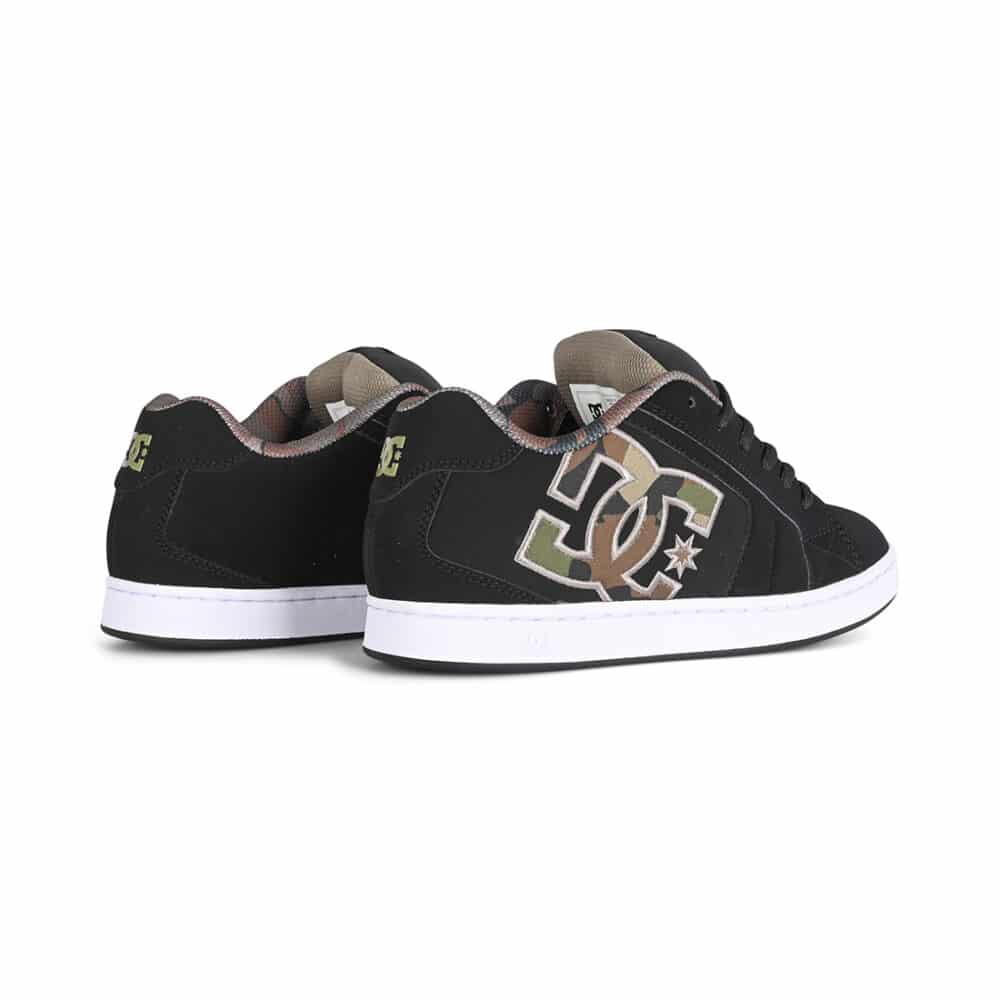 DC Net Skate Shoes - Black/Green/Black