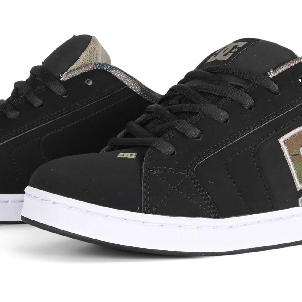 DC Net Skate Shoes - Black/Green/Black