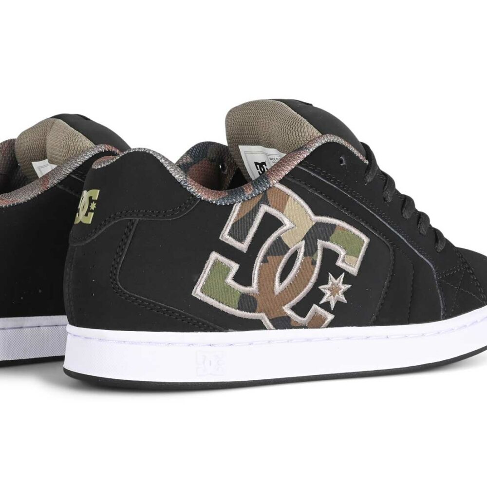 DC Net Skate Shoes - Black/Green/Black