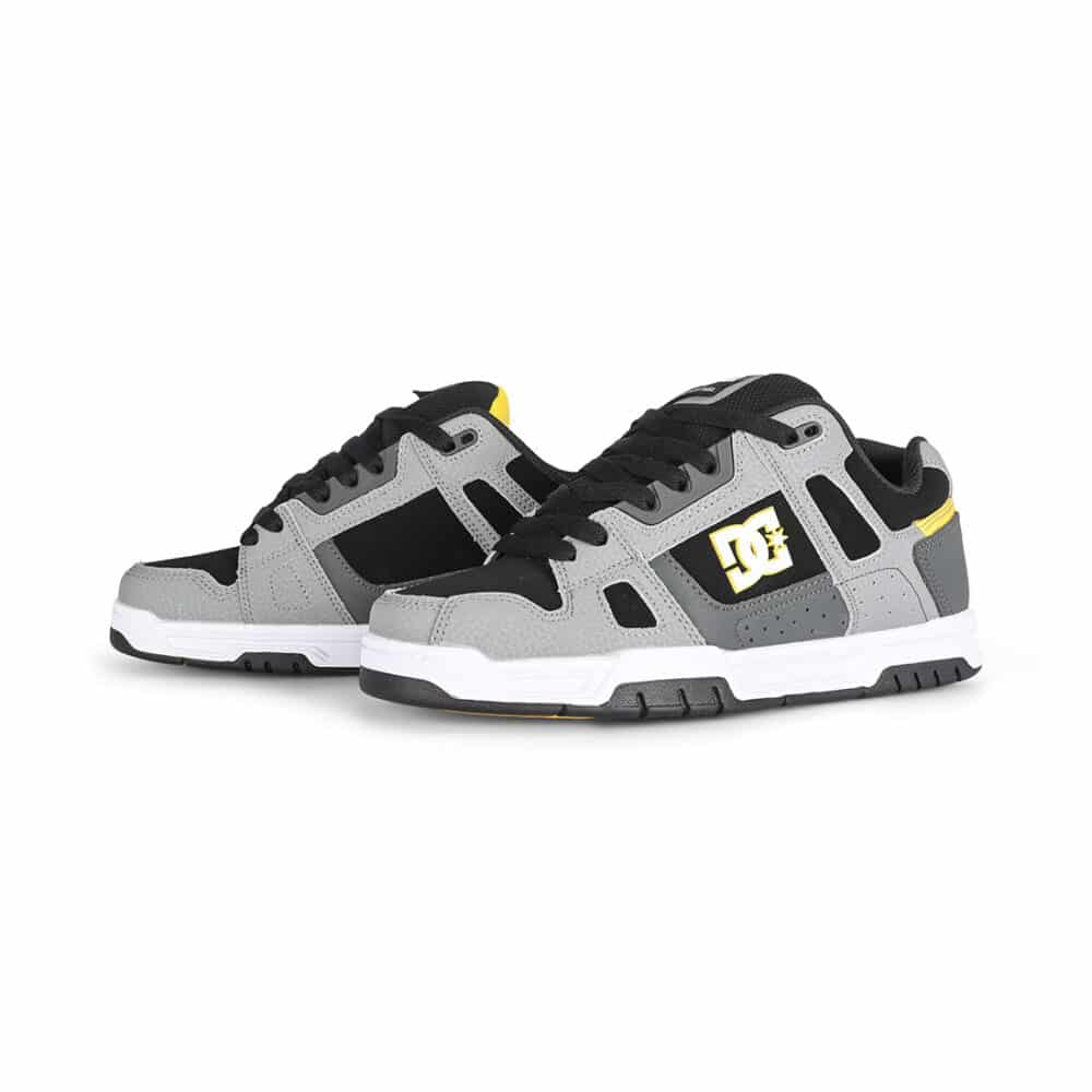 DC Stag Skate Shoes - Grey/Yellow