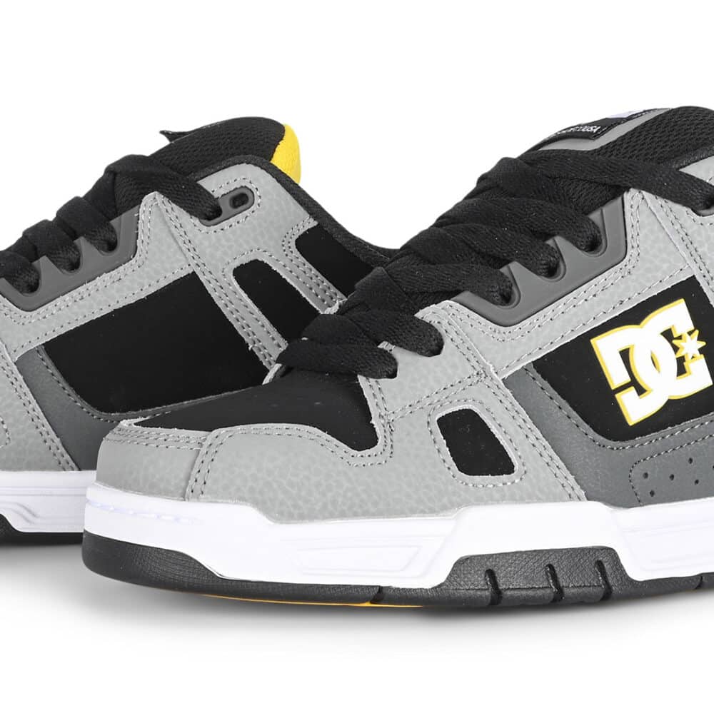 DC Stag Skate Shoes - Grey/Yellow