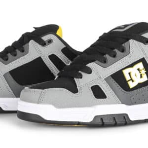 DC Stag Skate Shoes - Grey/Yellow