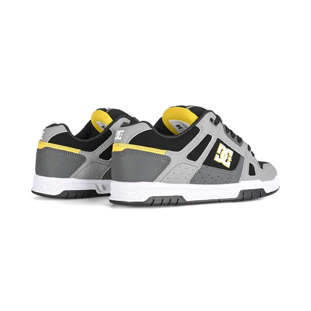 DC Stag Skate Shoes - Grey/Yellow
