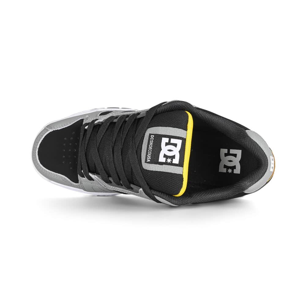 DC Stag Skate Shoes - Grey/Yellow