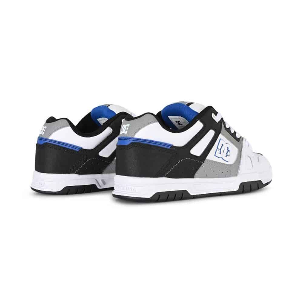 DC Stag Skate Shoes - White/Grey/Blue (SP24)