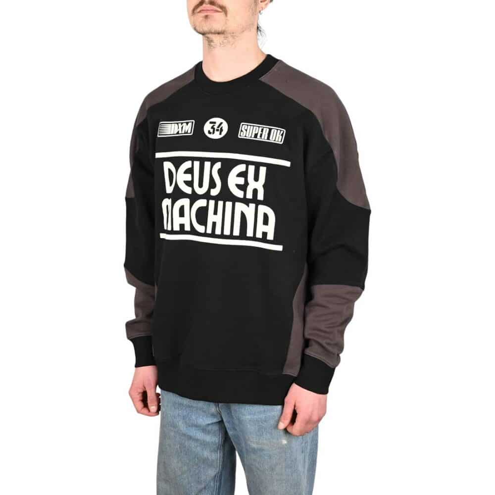 Deus Ex Machina Fixer Crew Sweater - Black