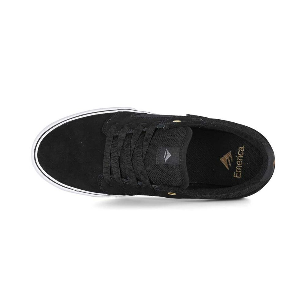 Emerica Cadence Skate Shoes - Black/White/Gold