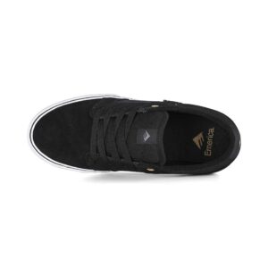 Emerica Cadence Skate Shoes - Black/White/Gold