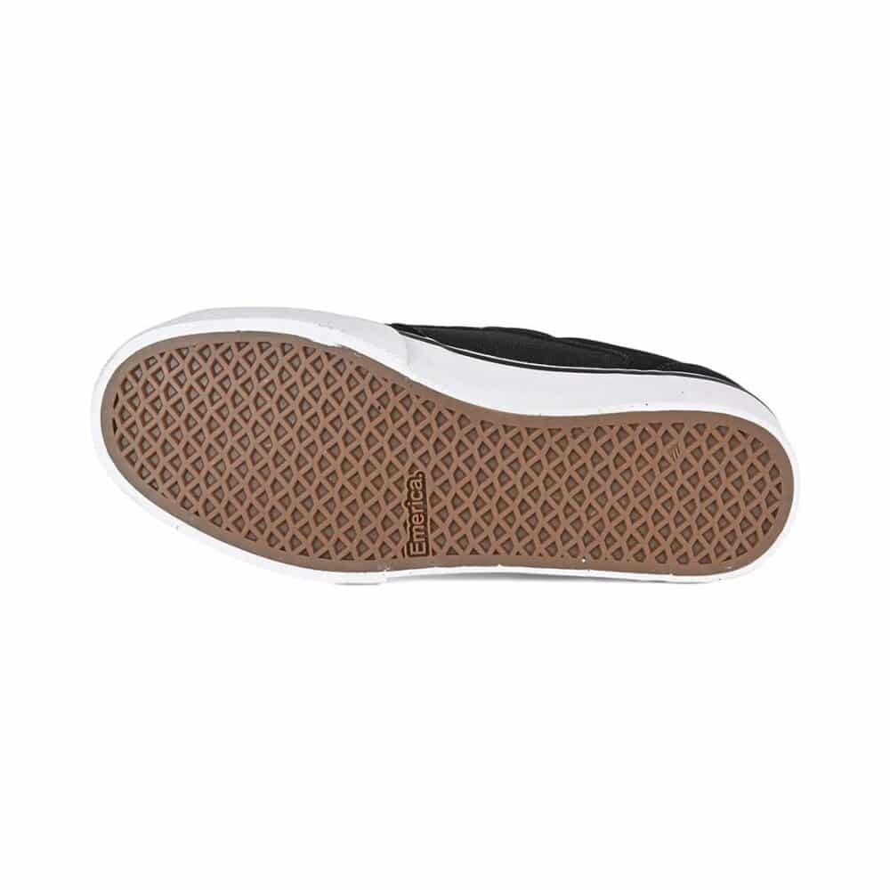 Emerica Cadence Skate Shoes - Black/White/Gold