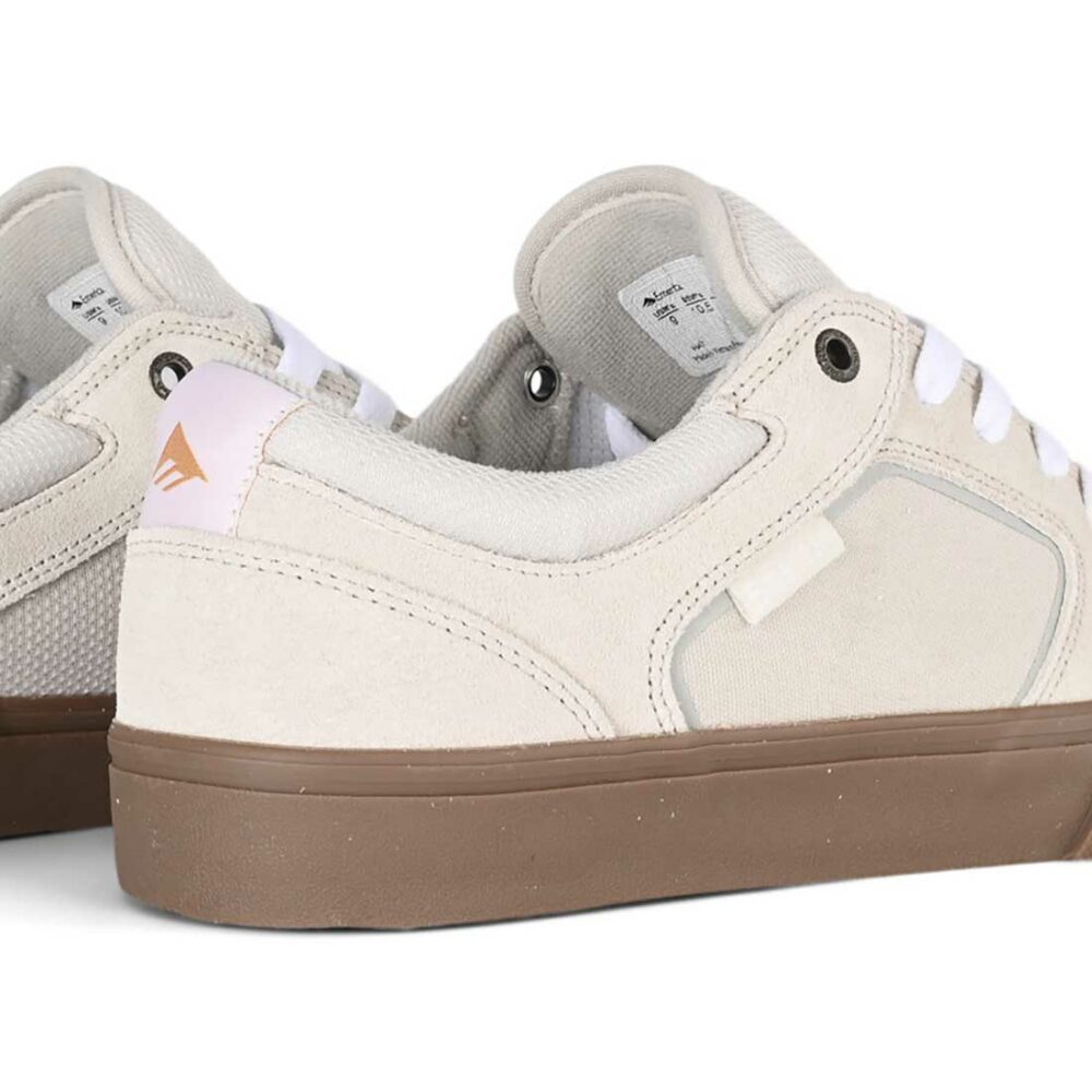Emerica Cadence Skate Shoes - White/Gum