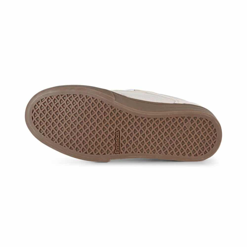 Emerica Cadence Skate Shoes - White/Gum